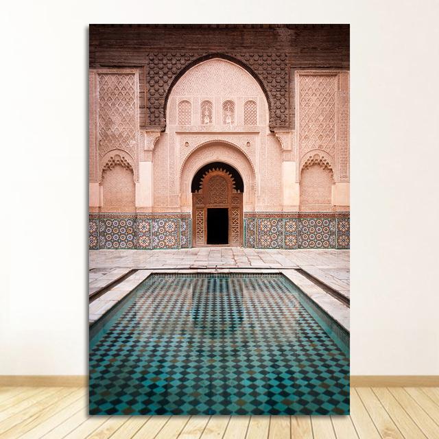 Duvar sanatı tuval yağlıboya Tatil Seyahat Posterler Baskılar Resimleri için Oturma Odası Ev Dekorasyon Modern Manzara Tropik Bitkiler