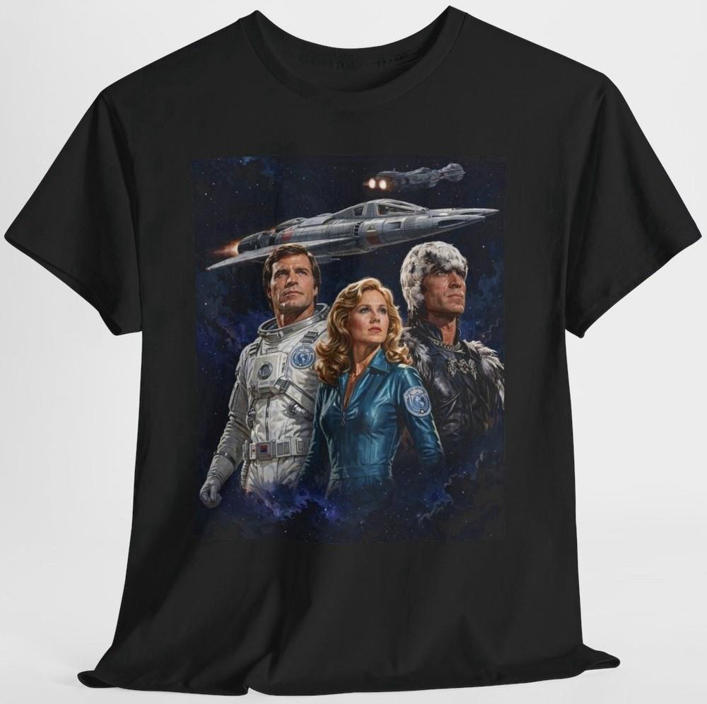 Buck Rogers T Shirt - 80s Sci Fiction TV Classic Earth Defense Art Tee Unisex T-Shirt