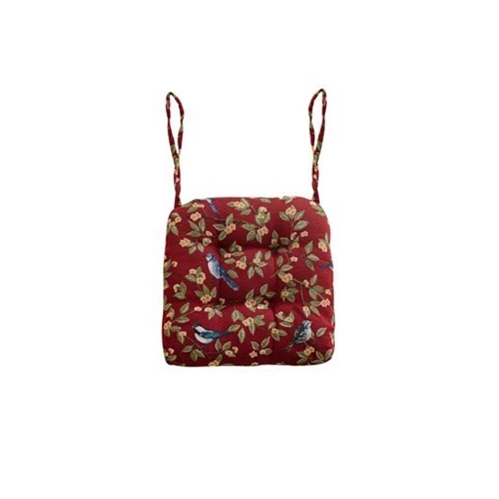 

Polyester Seat Cushion Non-slip Office Seat Cushion Dining Chair Cushion Yoga Practice красный
