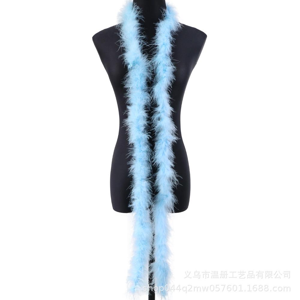 11G Flat Top Clothing Accessories Diy Material Turkey Plush Strip Scarf Crafts Accessories New