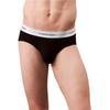 Calvin Klein Solid Color Letter Waistband Comfortable Mid-Rise Triangle Underwear Men Underwear Black 000NB3962A-UB1