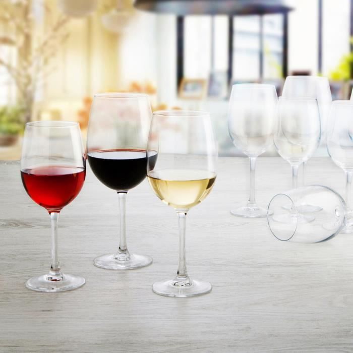 Verre De Vin Ebro Transparent Verre (580 Ml) (6 Unités)