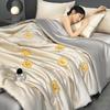 Zhenbuchuo Embroidered Ice Silk Washable Summer Quilt Set