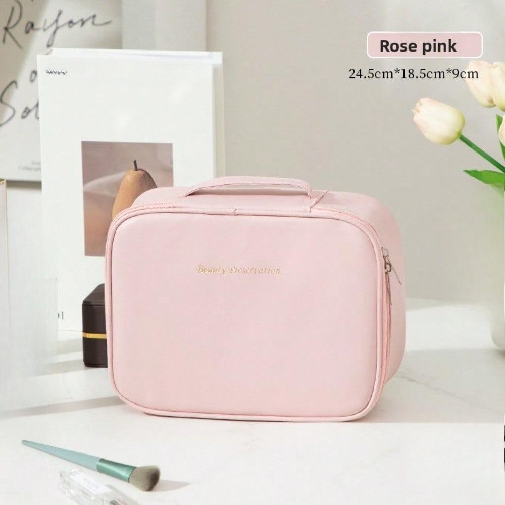 New Cosmetic Bag Large Capacity Women's Split Makeup Brush Waterproof Women's Bag Handbag Travel Storage Bag