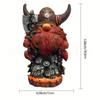 Figuras de Resina Viking Minotauro Gnomo de Halloween - Decoração Criativa para Casa