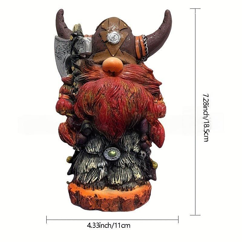 Figuras de Resina Viking Minotauro Gnomo de Halloween - Decoração Criativa para Casa