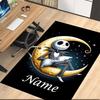 Custom Name The Nightmare Before Christmas Printed Carpet, for Office Chair Living Room Bedroom Kitchen Room Decor Gifts.