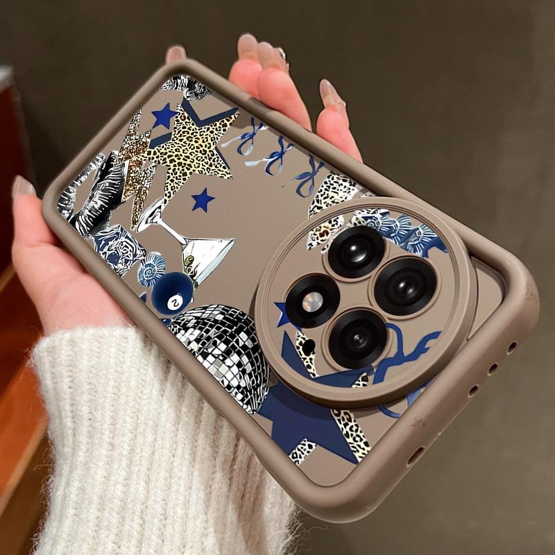 For OnePlus 13 Case Leopard Star Disco Ball Pattern Shockproof Bumper Silicone Cover For OnePlus 15 Nord 5 13R 13T 12R 12 11R 5G