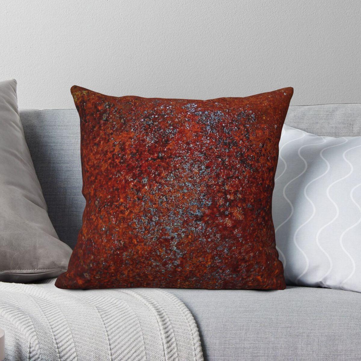 Green Harvest Unisex Heavy Rust Square Pillowcase Polyester Linen Velvet Creative Zip Decorative Throw Pillow Case Home Cushion Case