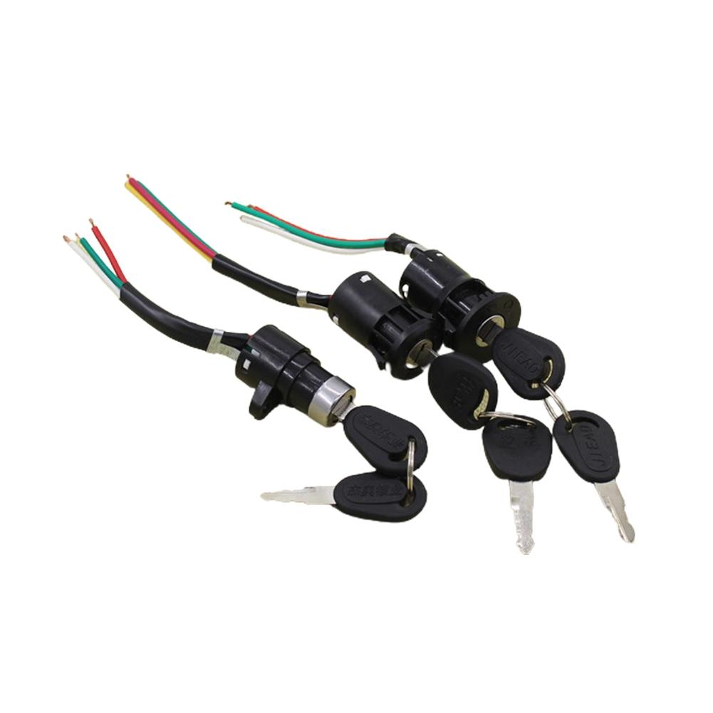 Power Lock Bicicletă electrică 1 buc întrerupător de aprindere negru