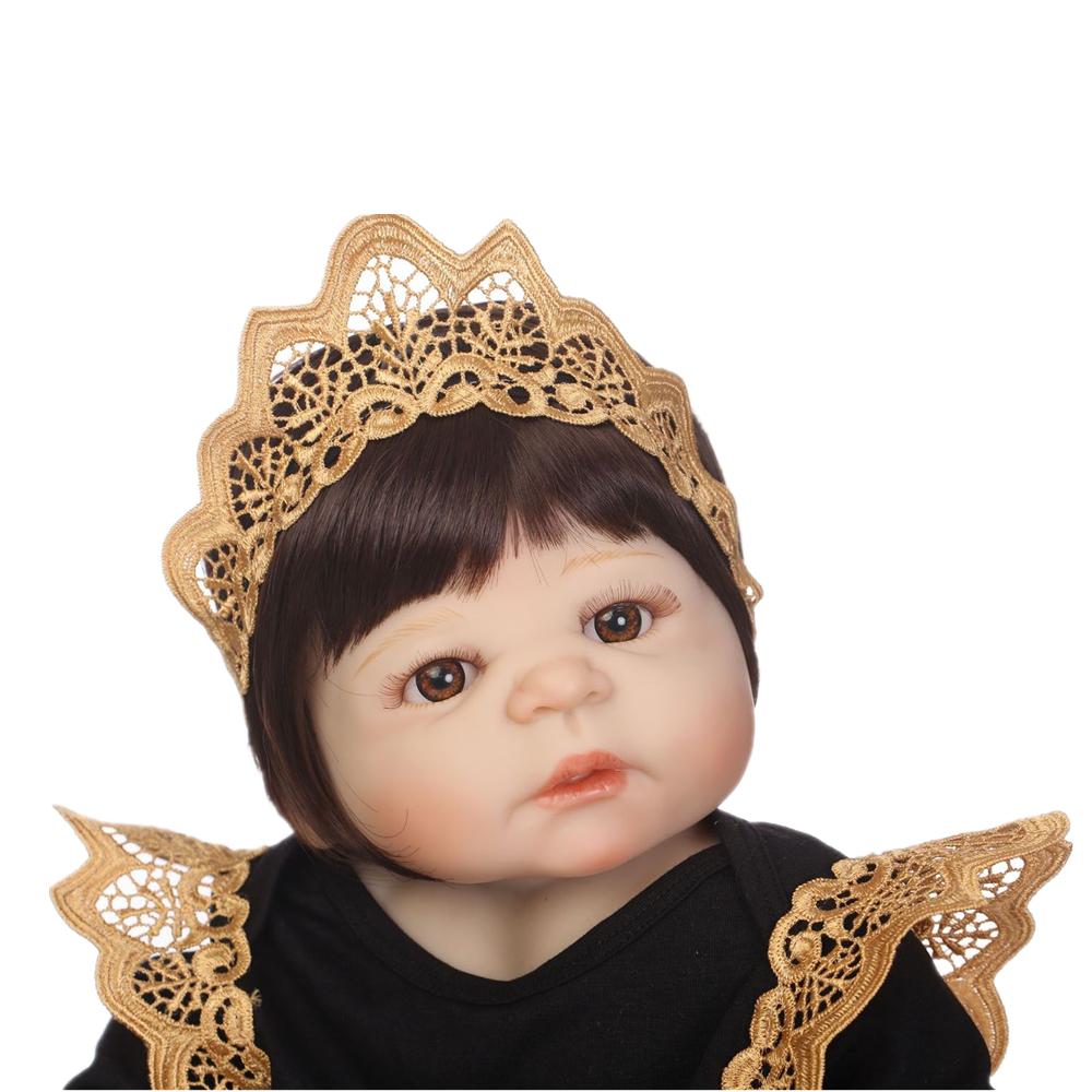 NPK 55 см оригинальная NPK Reborn Baby Toddler Gir очень мягкая силиконовая кукла — фото 6