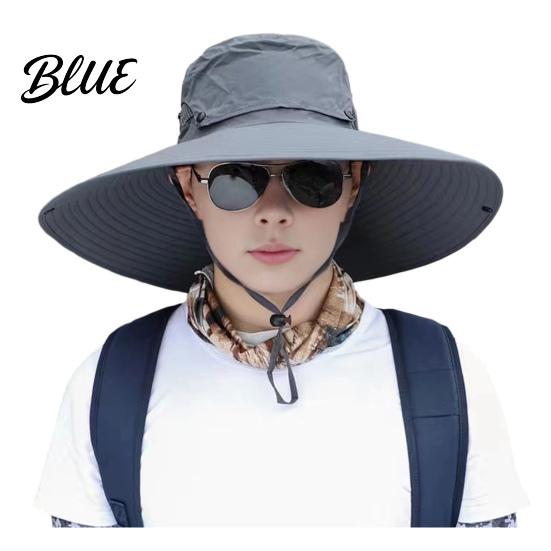 Outdoor Work Hat Sun for Men And Women  Breathable Wide Brim Fishing Lightweight Foldable Travel Hat  UV Protection Cap Camping Hiking