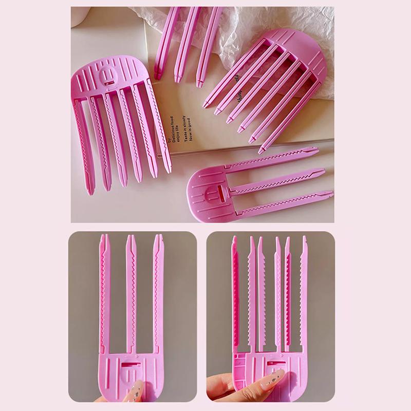3/6 hřebenových zubů Přírodní kořen vlasů Nadýchané klipy Kudrnaté třesky Spona pro styling vlasů Hairs Lazy Diy Tool Kadeřnictví bez stop Příslušenství