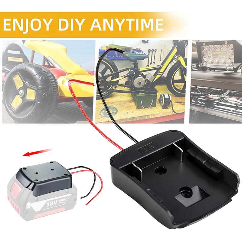 Battery Adapter for Makita/Bosch/Milwaukee/Dewalt/Black&Decker/Ryobi 18V 20V Li-ion Battery DIY Power Wheel Adapter Dock Holder