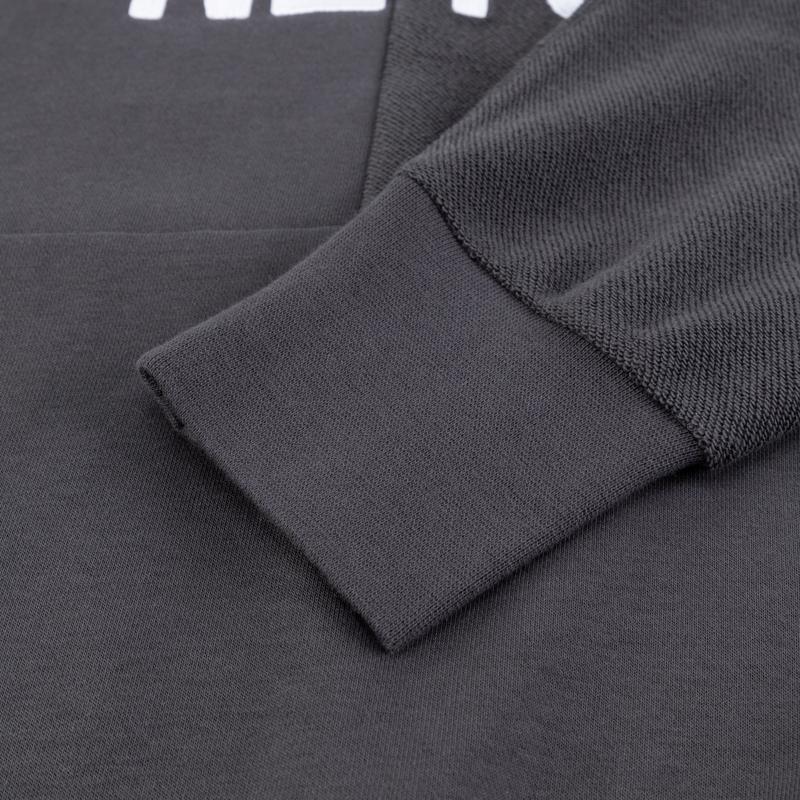 Nike Alphabet Print Hoodie With Drawstring Men Tops Charcoal-Black DR9319-060