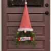 Christmas Wreaths For Front Door Gnome Garland Lighted Artificial Christmas Wreath For Home Wall Porch Mantel Fireplace Table