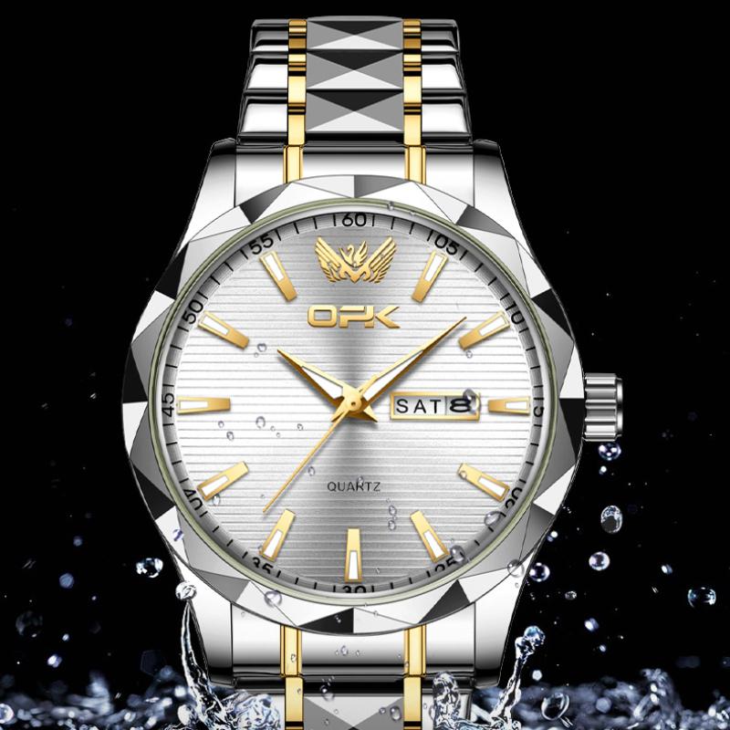 OPK Brand Double Calendar Men's Watch Trend Quartz Watch