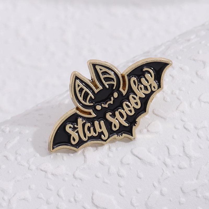 Stylish Cartoon Bat Brooch Made From Highquality Alloy Fun Letter Design Fashion Accessory All For