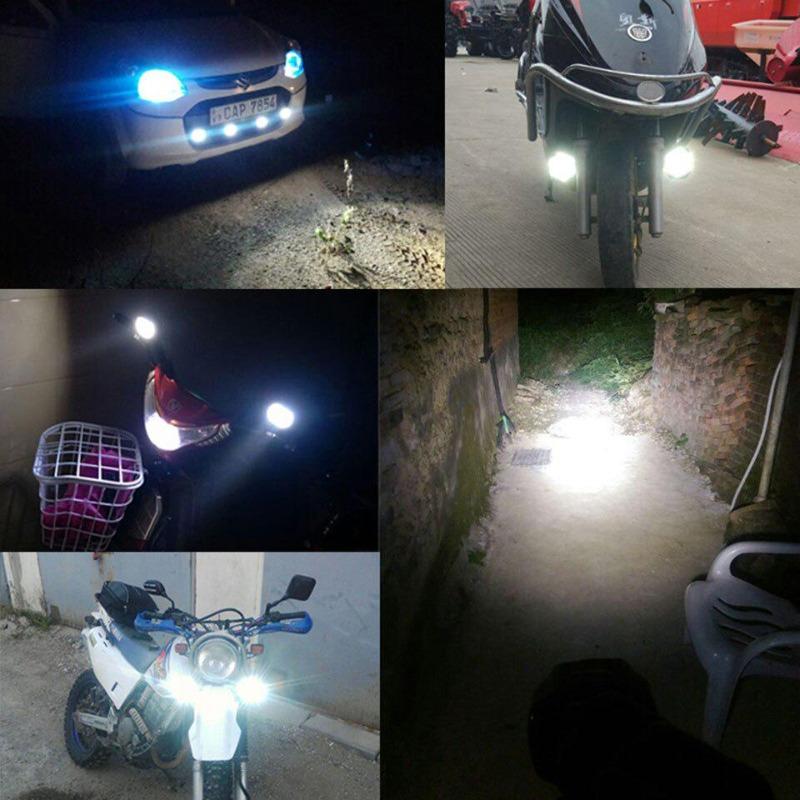 Motorcycle Additional LED Headlight Scooter Auxiliary Spotlight Upgrade Motorcycle Universal Spotlight Car Lighting Accessories