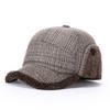 Fleece Lined Earflap Baseball Cap Thick Fleece Cap Thermal Hat Winter Trapper Hat  Daily Wear