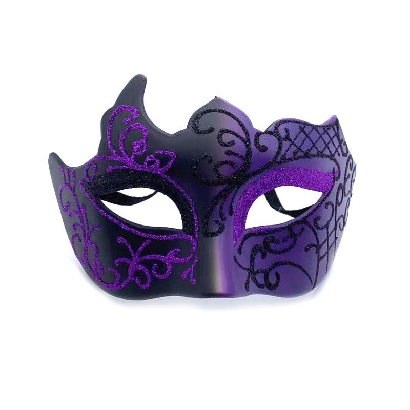 Retro Painted Half Face Masquerade Mask For Women And Men Venice Mask Halloween Costume Accessories Cosplay Party Props