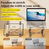 Oatsbasf Metal Foldable Laptop Stand 7+8 Gear Adjustable Portable Stable Tablet Riser Holder Notebook Computer Support Bracket