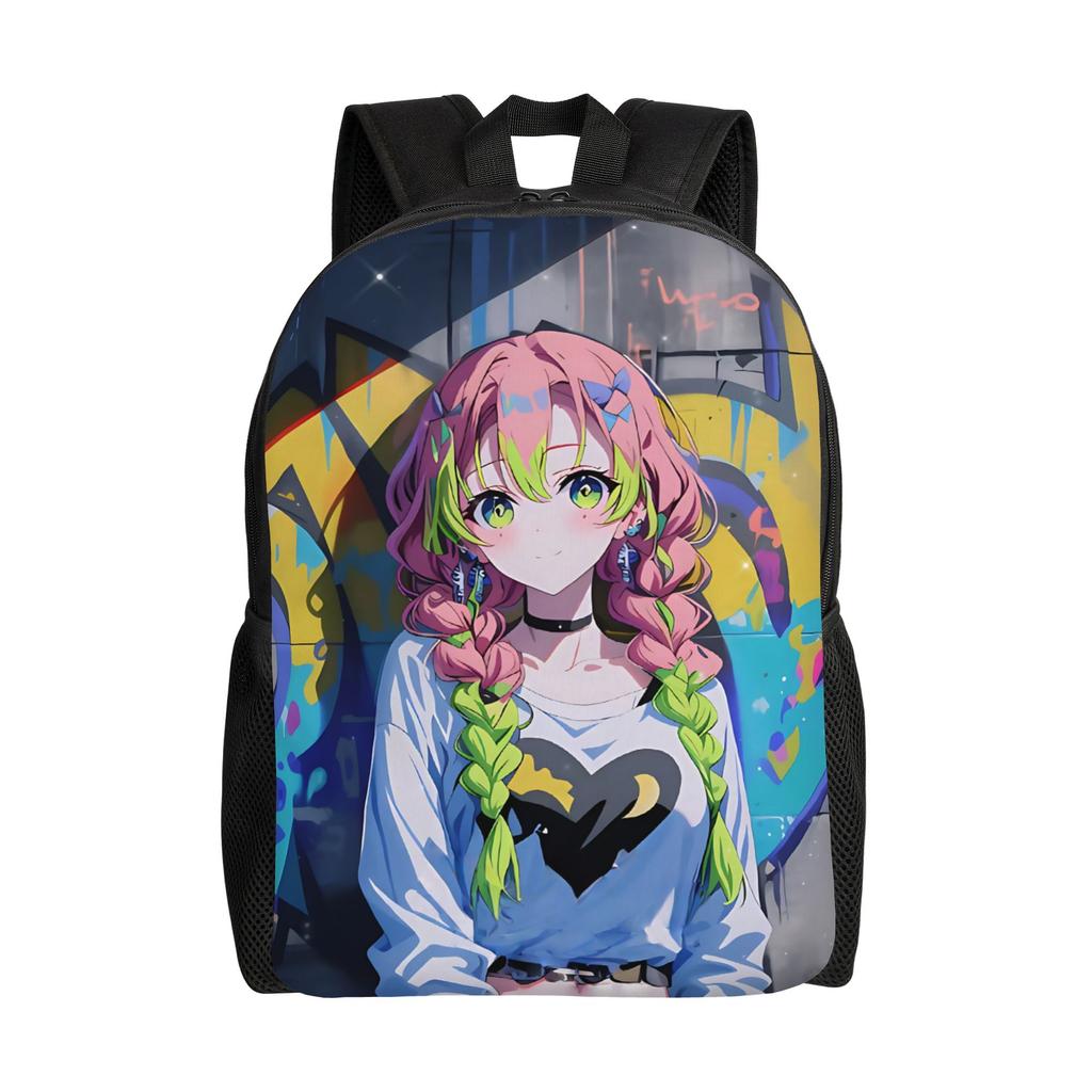 Demon Slayer Backpack Ita Bag Shounen Manga Mochila Snack Storage Camping Retro Washable Rucksack