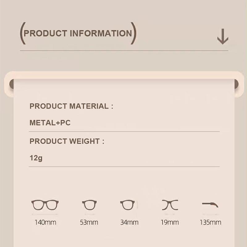 Fashionable Thick Edge Oval Small Frame Anti-blue Light Reading Glasses For Women Senior Middle-aged And Elderly Glasses JH5002