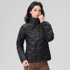 Autumn and winter new rubber-pressed down jacket women's short light and thin white duck down stand-up collar casual and lightweight jacket tide