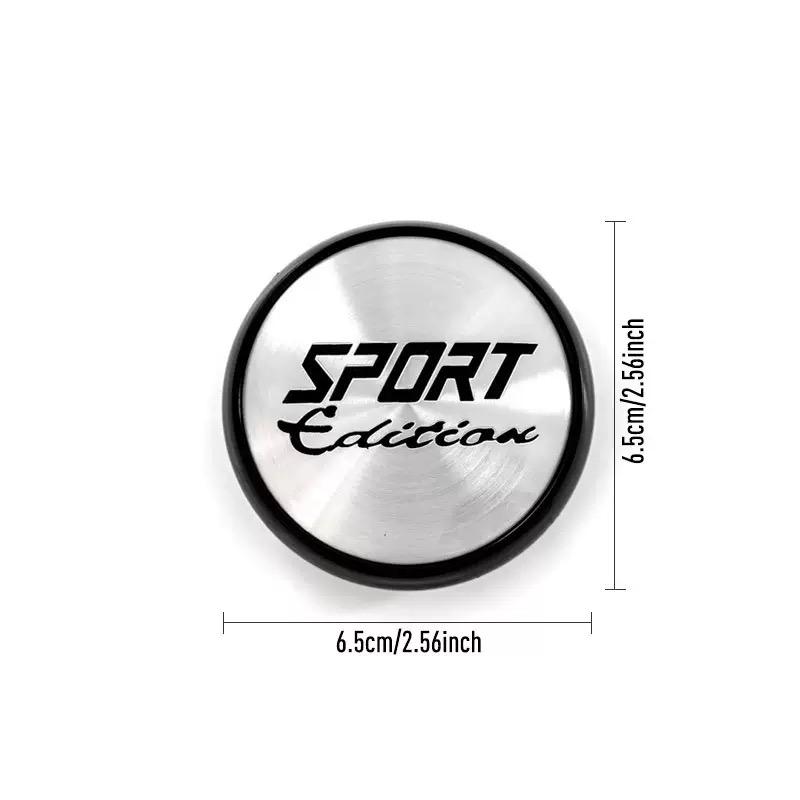 4Pcs 60mm/65mm SPORT Edition Logo Car Wheel Center Hub Caps Cover Decoration Accessories