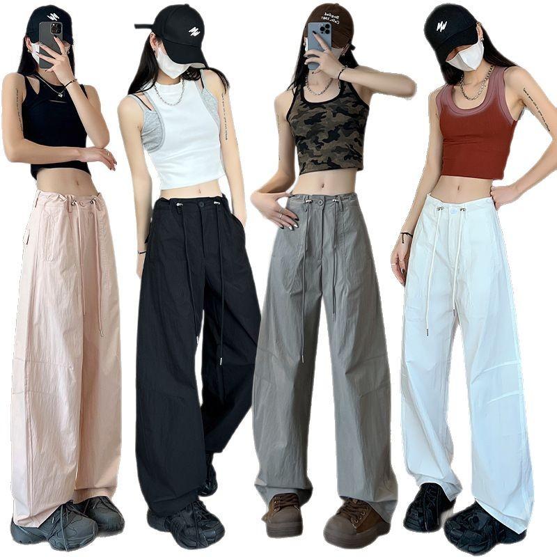 Frühling und Sommer Neue Schnelltrocknende Amerikanische Weitbein-Hose