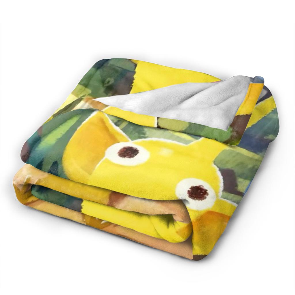 Pikmin Game Blanket Soft Warm Novelty Plush Throw Blanket For Living Room Picnic Flannel Bedspread Bed Cover