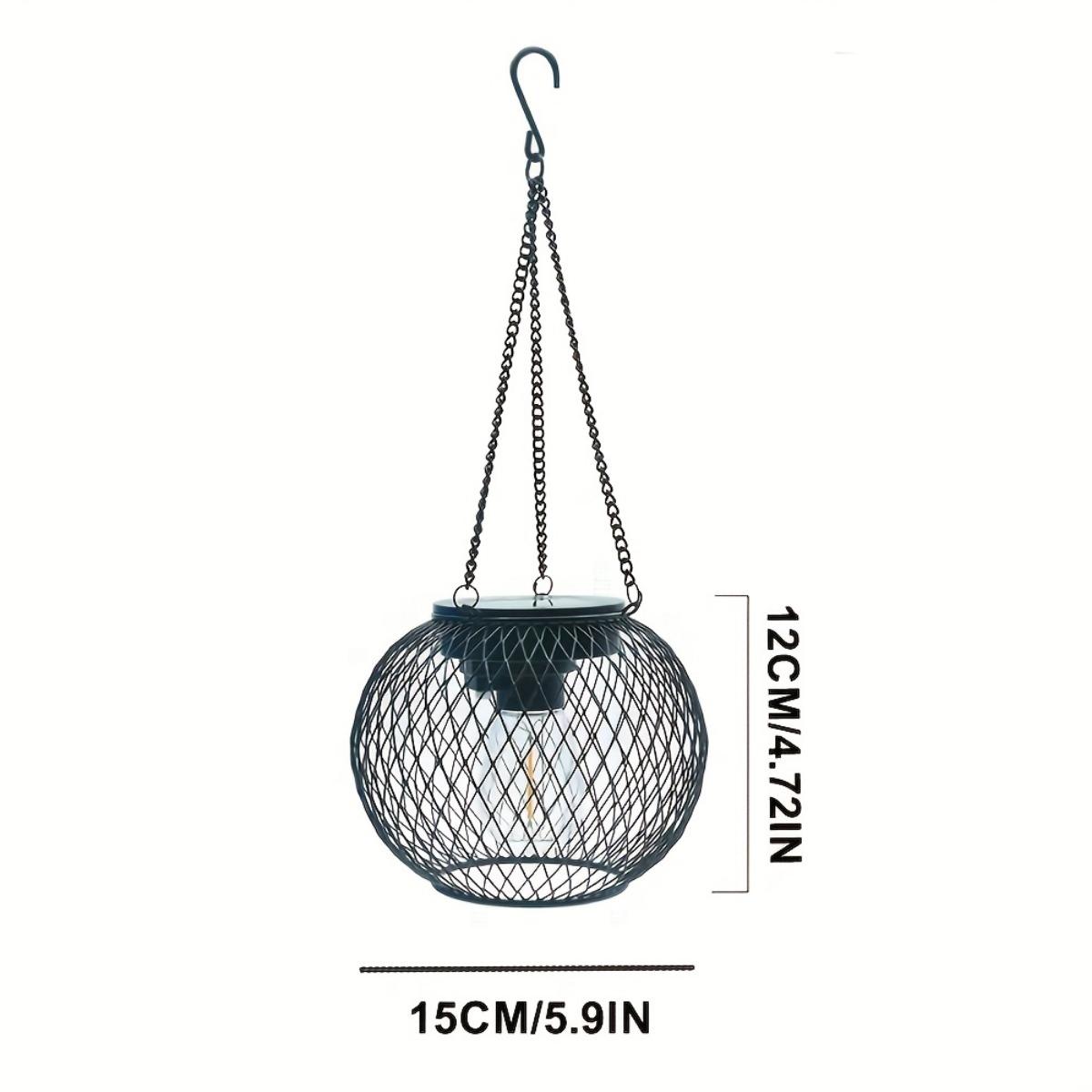 

Металлический уличный светильник на солнечной батарее, никель-литиевая батарея, декоративное освещение садового канала во дворе, несъемная фотоэлектрическая панель 1 black mesh light чёрный