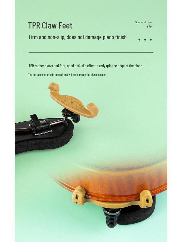 KPE Adjustable Violin Shoulder Rest with Thick Sponge Pad for 1/2, 1/4, 3/4, 4/4 Violins