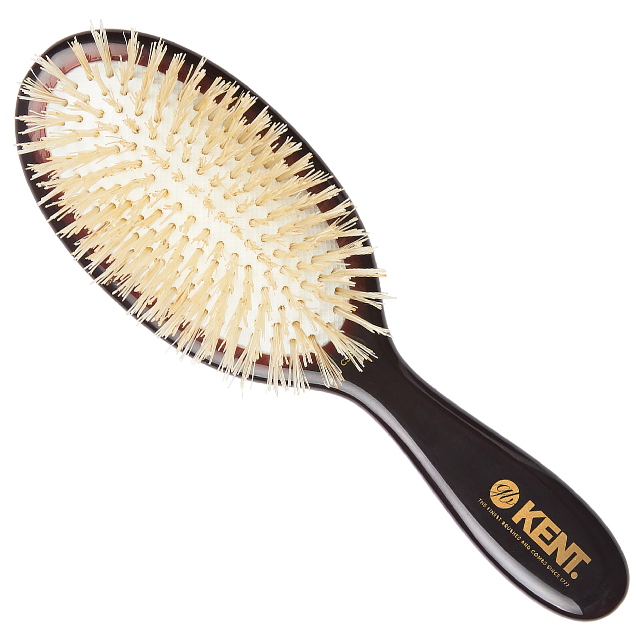 

GB KENT Kent Brush, Pig Bristle Hair Brush, Soft Bristles, Cushion Hair Brush, Small Size, Royal Warrant, Classic Shine Series, CSGS