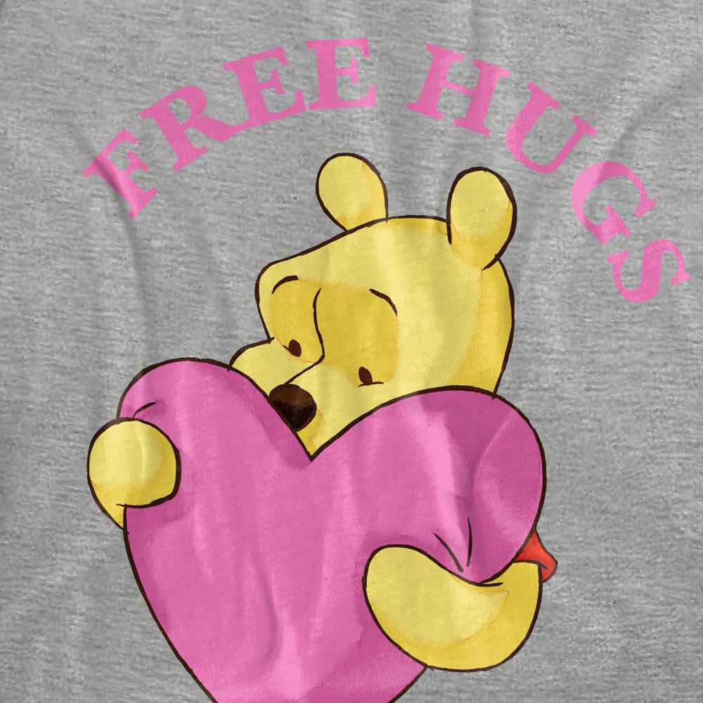 Winnie the Pooh Mens Free Hugs Valentine`s Day T-Shirt