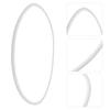 Bar Stool Rubber Base Ring White Stable Floor Protector Chair Leg Cover Non Slip Pad Replacement Part for Bar Restaurant Home