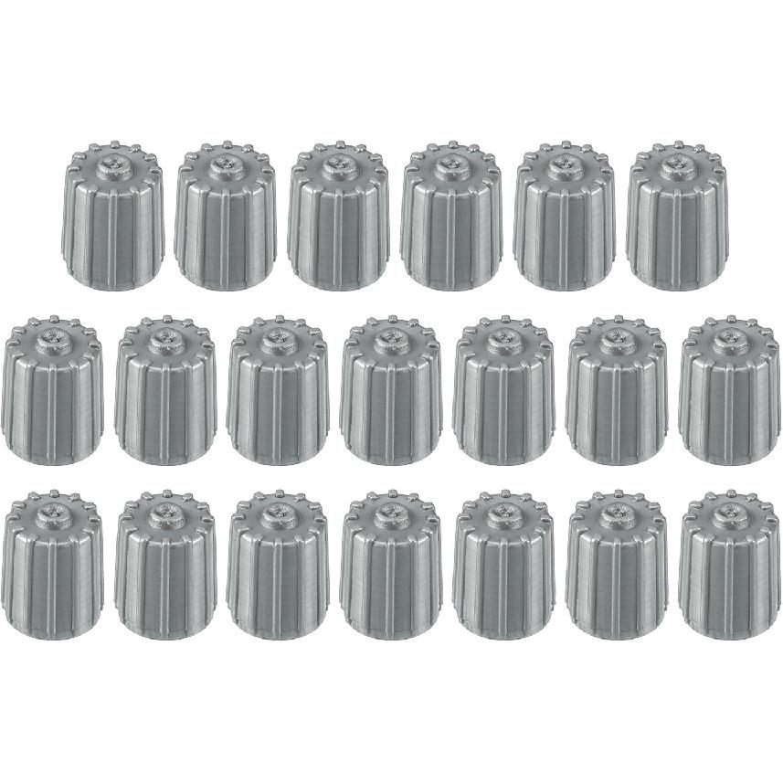 

Motoforti Universal Tire Valve Stem Caps Valve Stem Covers for Car SUV Bike Trucks Motorcycles, 12mm, Plastic, Gray, 20pcs 20