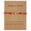 Exquisite Adjustable Wax Rope Bracelet for Wish Card Star Charm Bracelets Decor