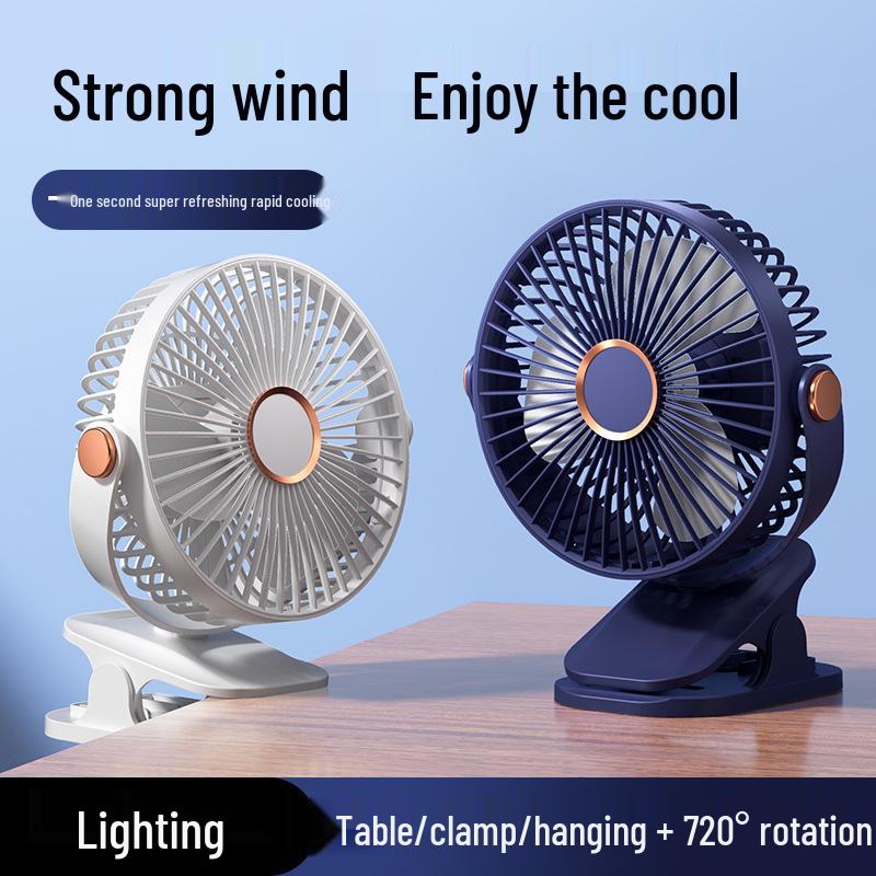 

Premium Desktop USB Fan: Circulation for Office, Dorm, or Student Use + USB Data Cable