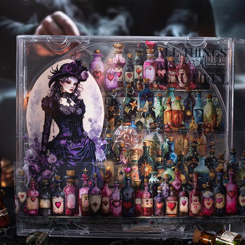 3rolls/3bags Witch's Magic Potion Bottle Series Bottle Aquascape PET Tape Creative Handbook Materials DIY Scrapbooking