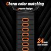 Silicone Strap with Horizontal Stripes for Galaxy Watch 7 Ultra sports strap breathable and comfortable Watch Band