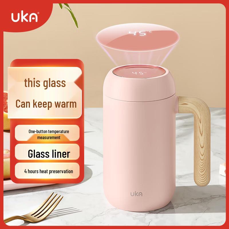 UKA Insulated Glass Tea Cup with Temperature Display