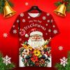 Marry Christmas Men T Shirt 3D Print Short Sleeve Fun Xmas Graphic Tee Shirt For Men Women Holiday Party 2026 New Holiday Gift