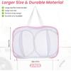 2 Pack Large Bra Laundry Bags for Washing Machine, Brassiere Wash Bags for Laundry, Lingerie Bag for Washing Delicates, Pink Bra Washer Protector