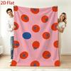Retro French Tomato Blanket Vintage Red Fruit Print Soft Throw For Kitchen Dining Room Home Decor Accent Gift Idea