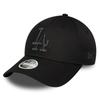 9forty Logo Cap Dodgers Yankees MLB Free LA Women's - & (JP, Alphabet, Size, - Black/Metallic Logo) [Item]