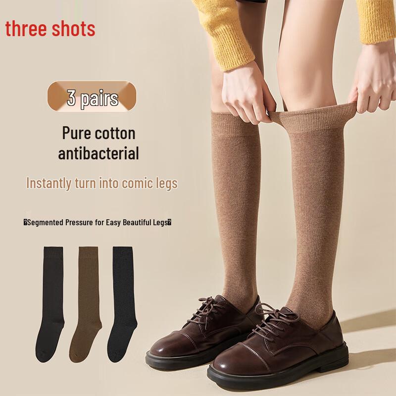 Sanqiang Women s Fluff Series JK Style High Tube Socks One Size