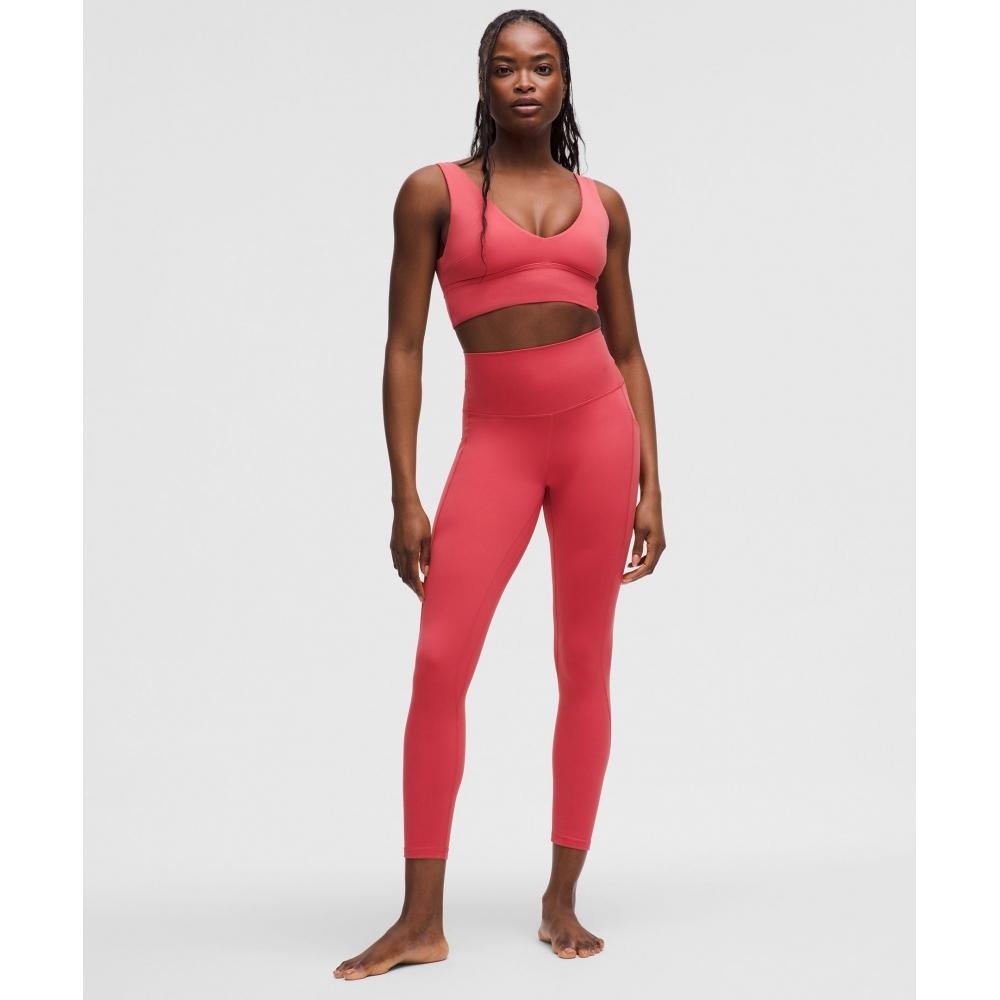 Lululemon Align  V NeCk Bra  Light Support  C D Cup Desert reD