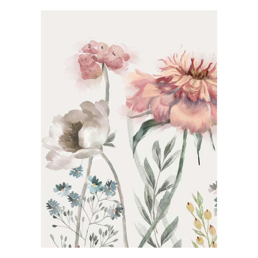 

Modern Flowers Leaves Botanical Nature Posters Watercolor Canvas Painting Living Room Wall Art Pictures Home Decor 21cm x 30cm No Frame